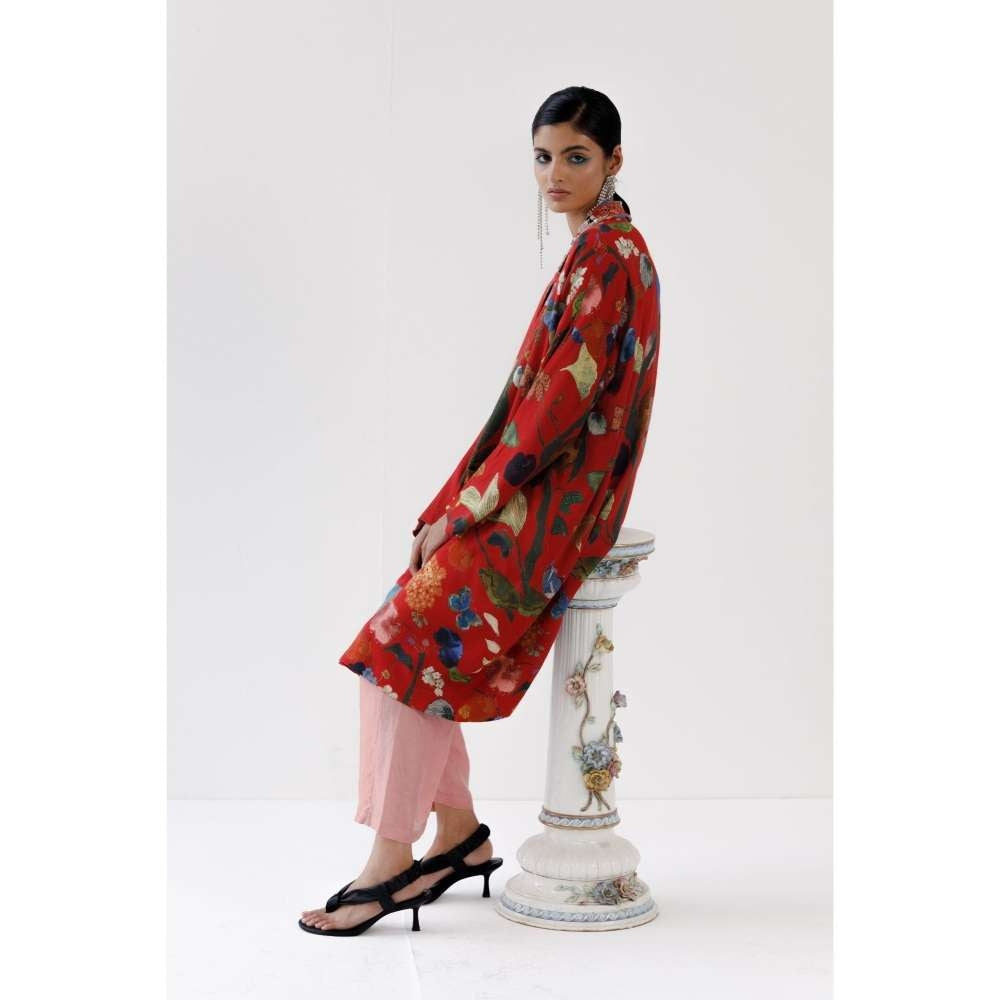 YAVI Lucy Ethnic Jacket - Red