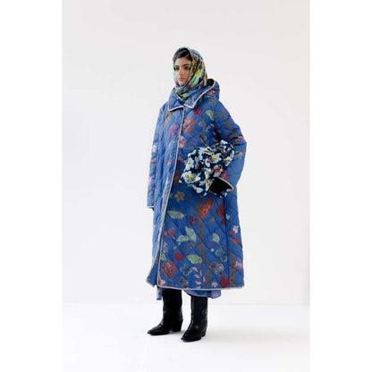 YAVI Nova Ethnic Jacket - Blue