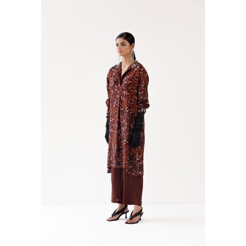 YAVI Zoe Kurta - Rust