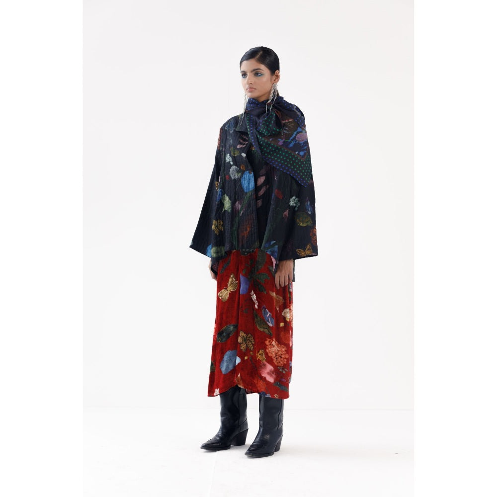 YAVI Margo Ethnic Jacket - Black