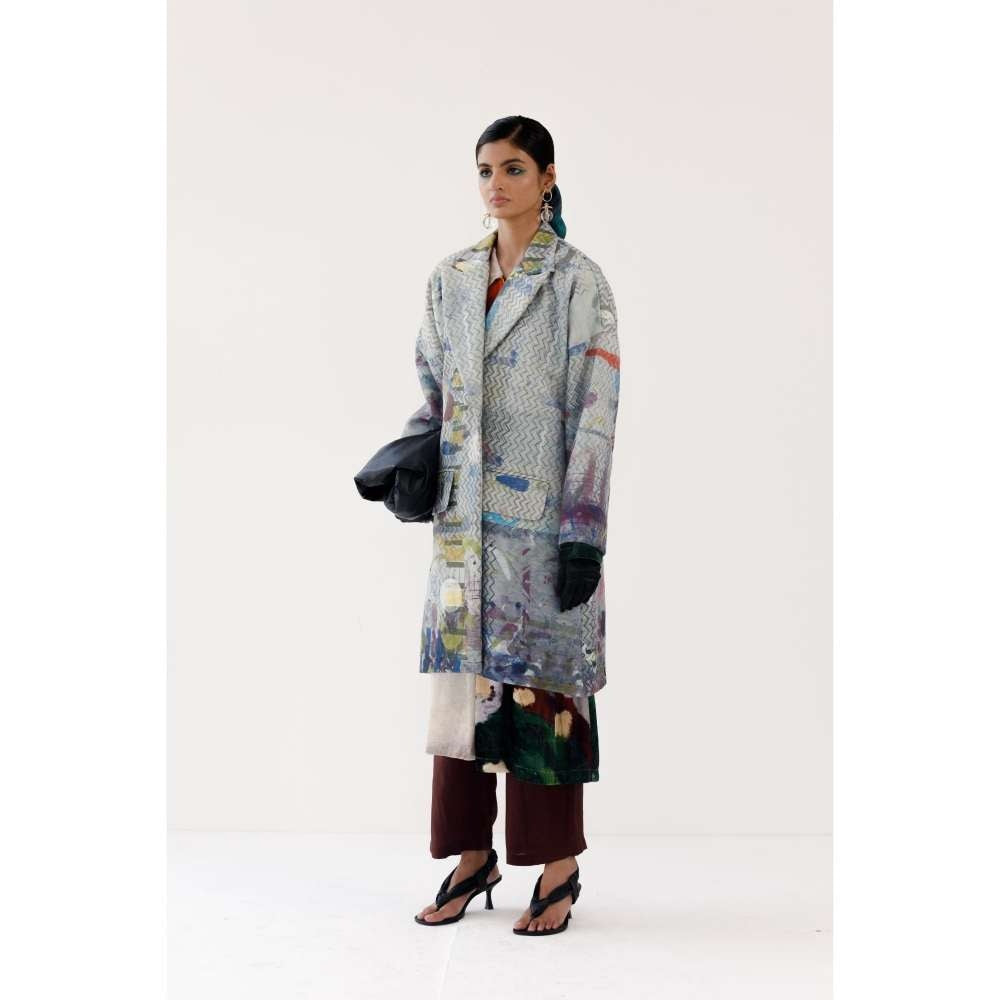 YAVI Faith Ethnic Jacket - Grey