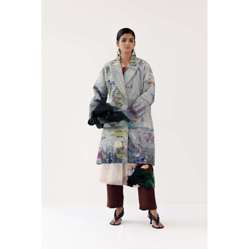 YAVI Faith Ethnic Jacket - Grey