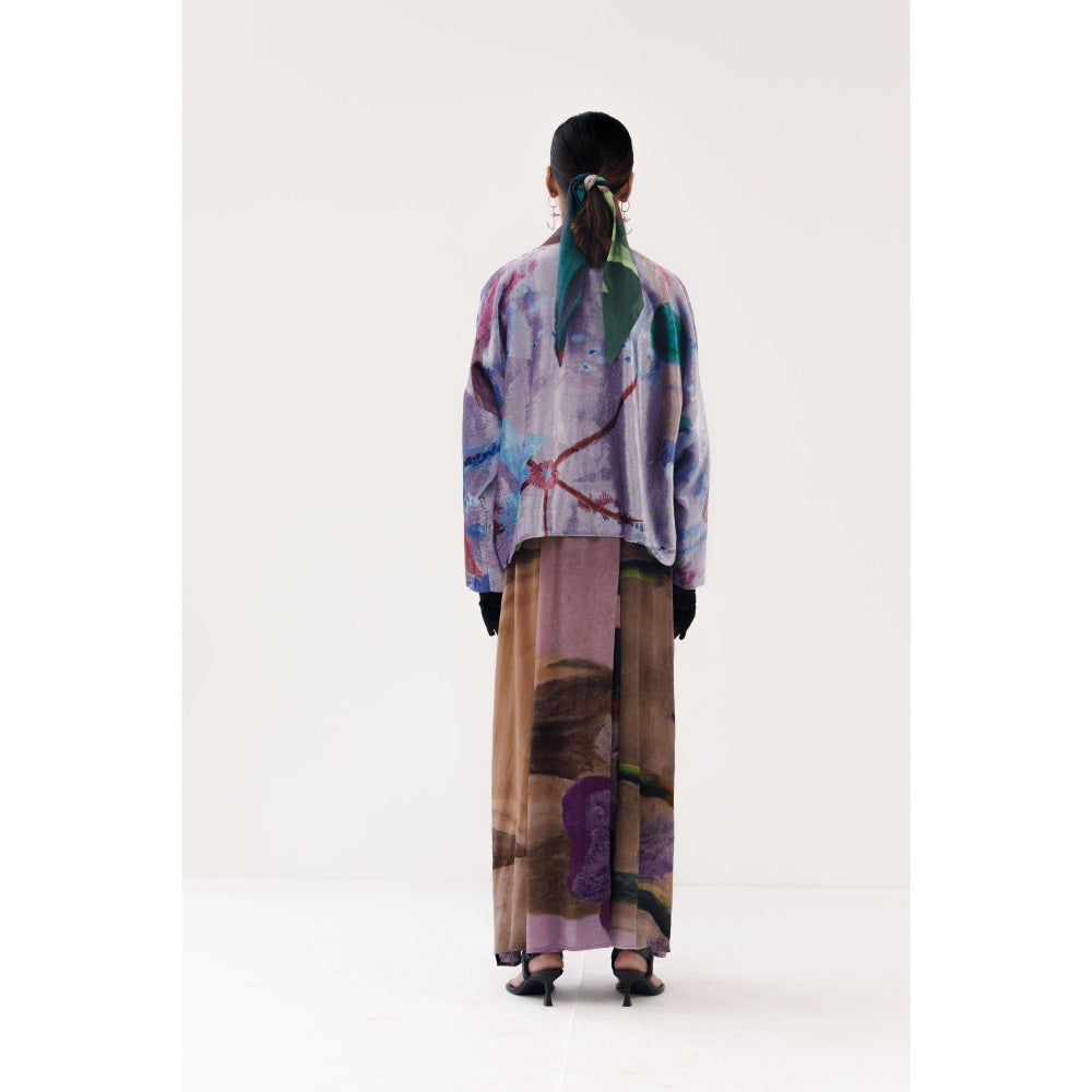 YAVI Ada Ethnic Jacket - Lavender