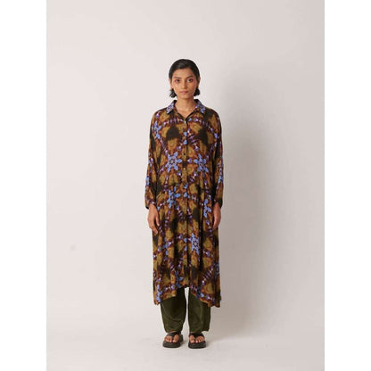 YAVI Women's Aardo Tie & Dye & Printed Multi-Color Kurta