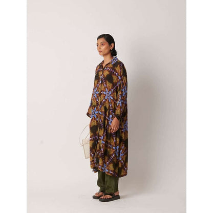 YAVI Women's Aardo Tie & Dye & Printed Multi-Color Kurta