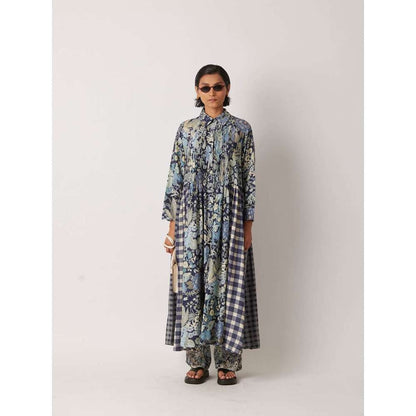 YAVI Women's Irca Floral & Printed Multi-Color Anarkali Kurta