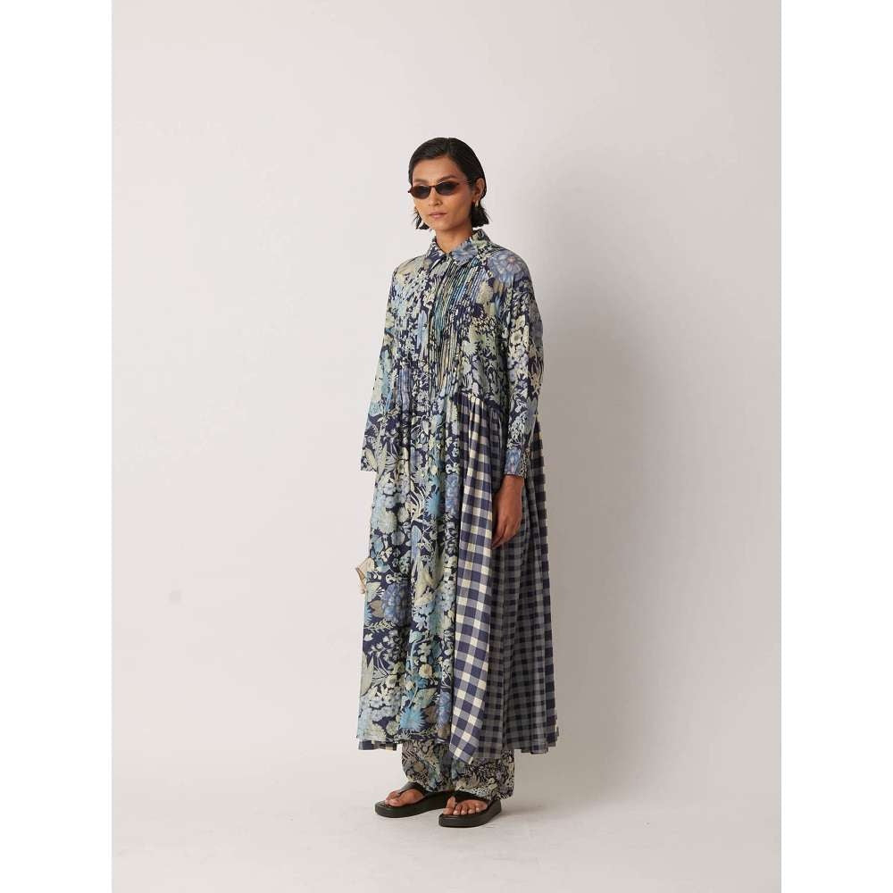 YAVI Women's Irca Floral & Printed Multi-Color Anarkali Kurta