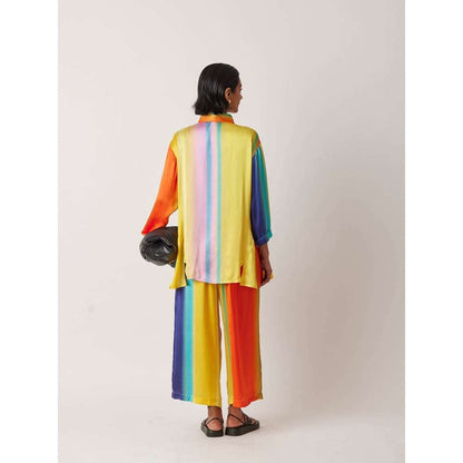 YAVI Women's Cheboy Colorblock & Printed Multi-Color Pant