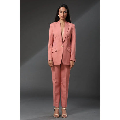 Zeefaa Burnt Coral Trousers