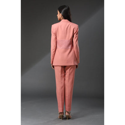 Zeefaa Burnt Coral Trousers