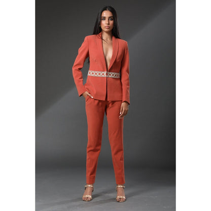 Zeefaa Crease Resistant Italian Moss Blazer