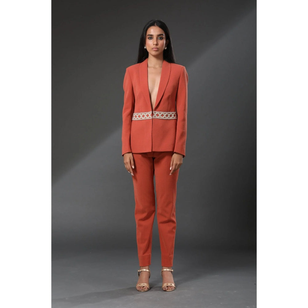 Zeefaa Crease Resistant Italian Moss Trousers