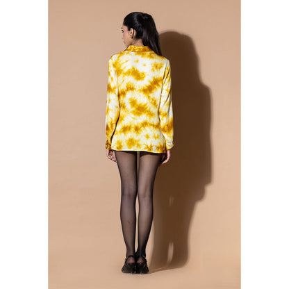 Zeefaa Mustard Wrap Shirt